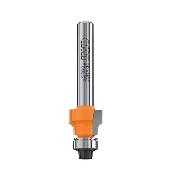 File-Free Flush Trim Bit for Laminates, 1/16-Inch Radius, 1/2-Inch Shank